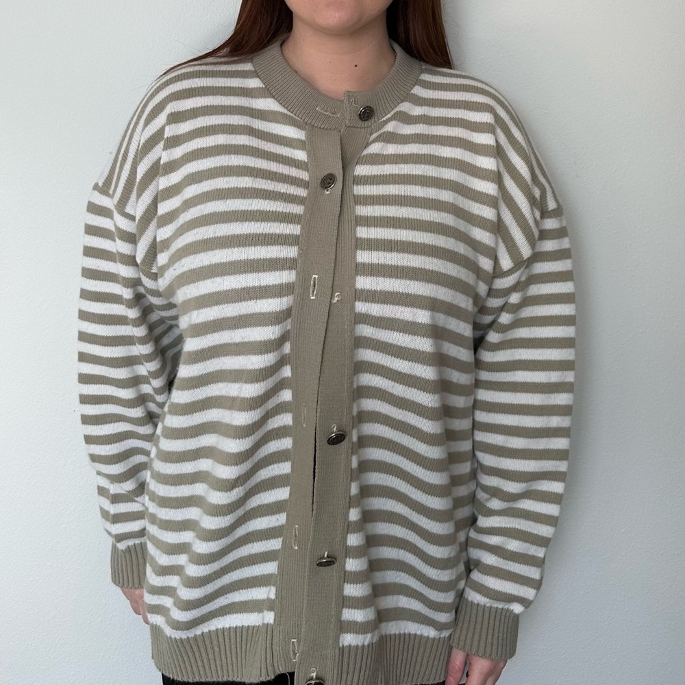 Vintage Green Lantern Sweater Cardigan